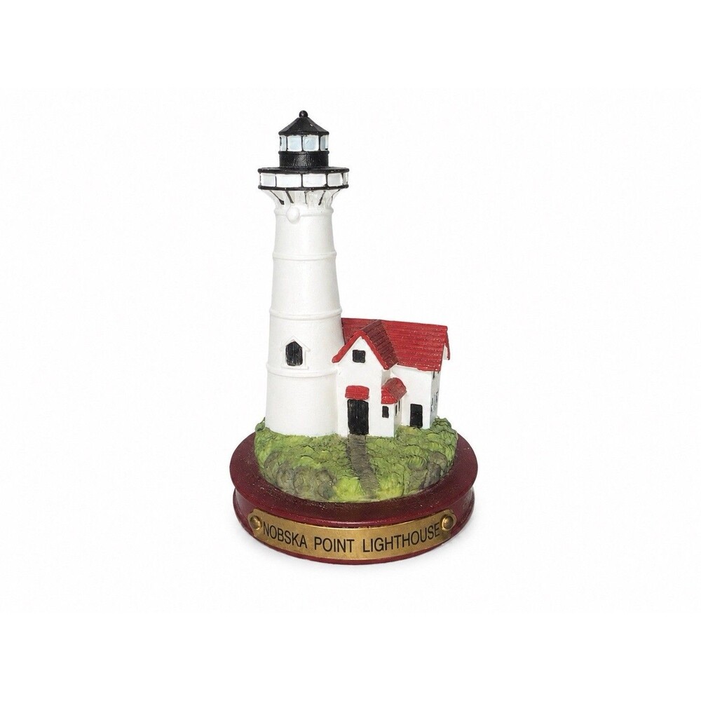 Nobska Point Lighthouse Cape Cod Massachusetts 3.5” Souvenir Figurine Décor